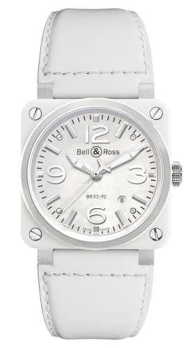 Bell & Ross BR-03 BR0392-WH-C/SCA White 42.00 mm Automatic