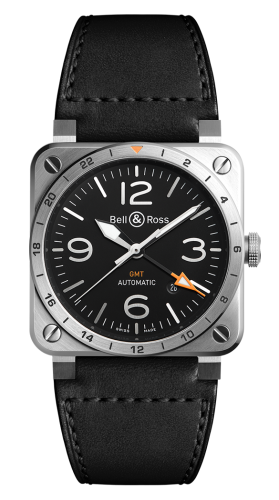 Bell & Ross BR-03 BR0393-GMT-ST/SCA Black 42.00 mm Automatic