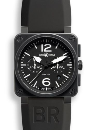 Bell & Ross BR-03 BR0394BLCA Black 42.00 mm Automatic