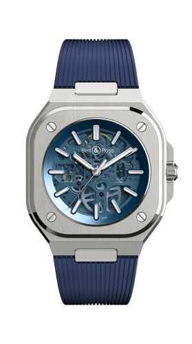Bell & Ross Instruments BR05A-BLU-SKST/SRB Skeleton 40.00 mm Automatic