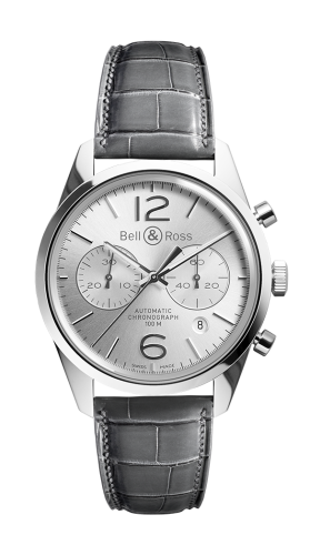 Bell & Ross Vintage BRG126-WH-ST/SCR Silver 41.00 mm Automatic