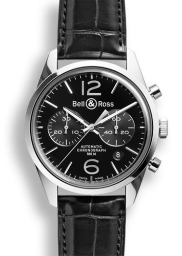 Bell & Ross Vintage BRG126BLSTSCR Black 41.00 mm Automatic