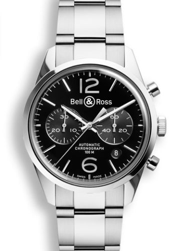Bell & Ross Vintage BRG126BLSTSST Black 41.00 mm Automatic