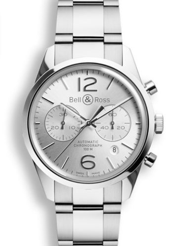Bell & Ross Vintage BRG126WHSTSST Silver 41.00 mm Automatic