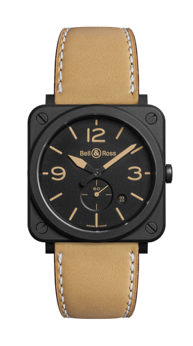 Bell & Ross Instruments BRS-HERI-CEM Black 39.00 mm Quartz