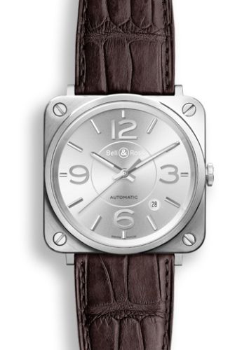 Bell & Ross Instruments BRS92SISTSCR Silver 39.00 mm Automatic