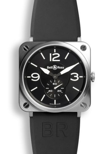 Bell & Ross Instruments BRSBLSTSRB Black 39.00 mm Quartz