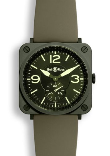 Bell & Ross Instruments BRSCERAMMILSRB Green 39.00 mm Quartz