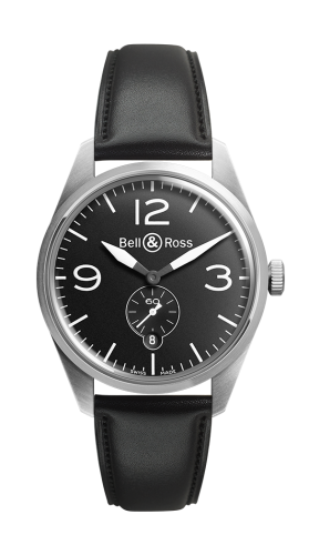 Bell & Ross Vintage BRV123-BL-ST/SCA Black 41.00 mm Automatic