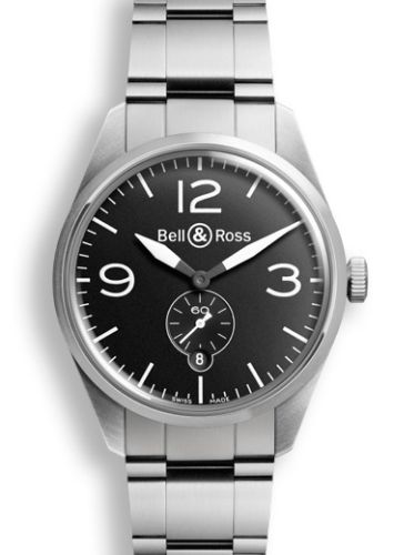 Bell & Ross Vintage BRV123BLSTSST Black 41.00 mm Automatic