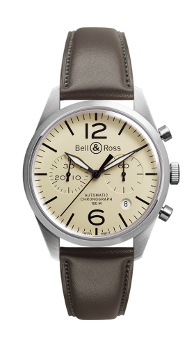 Bell & Ross Vintage BRV126-BEI-ST/SCA Beige 41.00 mm Automatic