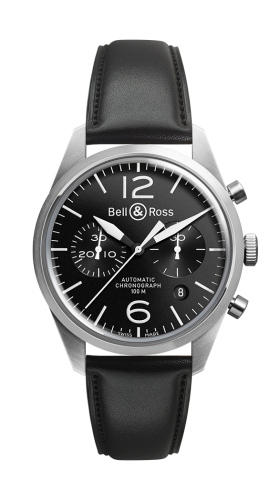 Bell & Ross Vintage BRV126-BL-ST/SCA Black 41.00 mm Automatic