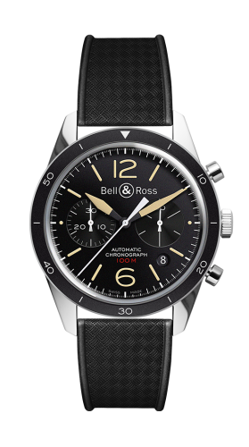 Bell & Ross Vintage BRV126-ST-HER/SRB Black 41.00 mm Automatic