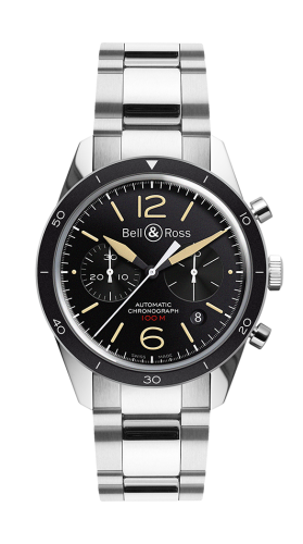 Bell & Ross Vintage BRV126-ST-HER/SST Black 43.00 mm Automatic