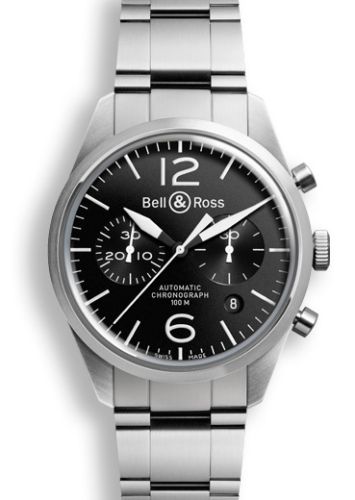 Bell & Ross Vintage BRV126BLSTSST Black 41.00 mm Automatic