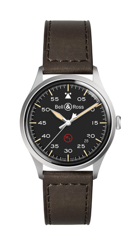 Bell & Ross Vintage BRV192-MIL-ST/SCA Black 38.50 mm Automatic