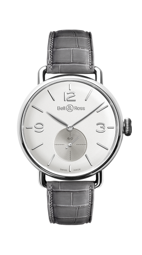 Bell & Ross Vintage BRWW1-ME-AG-OP/SCR Silver 41.00 mm Handwound