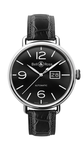 Bell & Ross Vintage BRWW196-BL-ST/SCR Black 45.00 mm Automatic