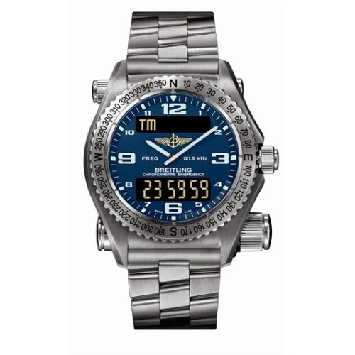 Breitling Emergency E7632110C549 Blue 43.00 mm Quartz