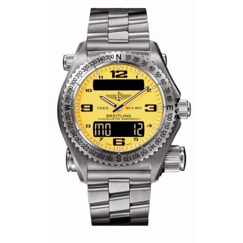 Breitling Emergency E7632110I500 Yellow 43.00 mm Quartz