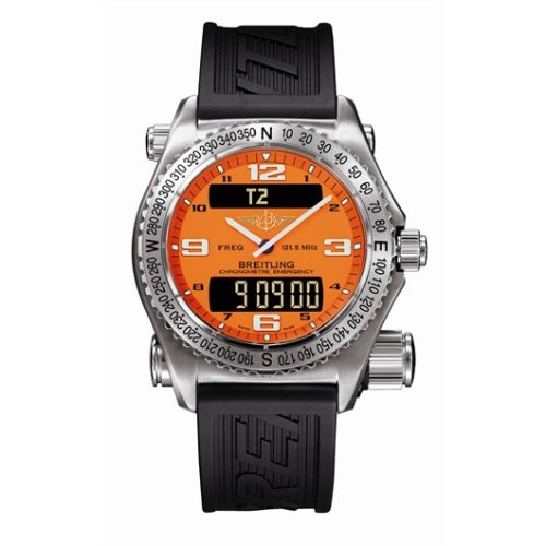 Breitling Emergency E7632110O500 Orange 43.00 mm Quartz