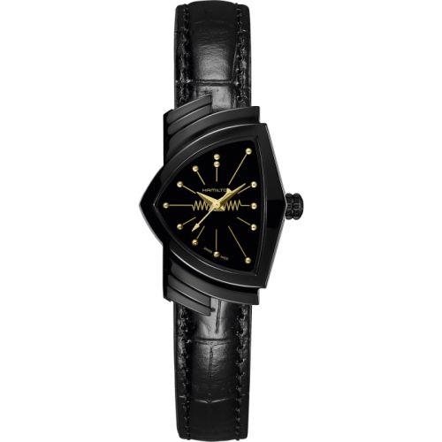 Hamilton Ventura H24201730 Black 24.00 mm Quartz