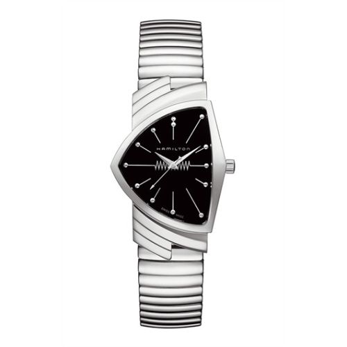 Hamilton Ventura H24481131 Black  Quartz