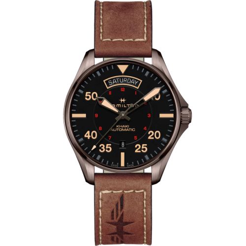 Hamilton Khaki Aviation H64605531 Black 42.00 mm Automatic