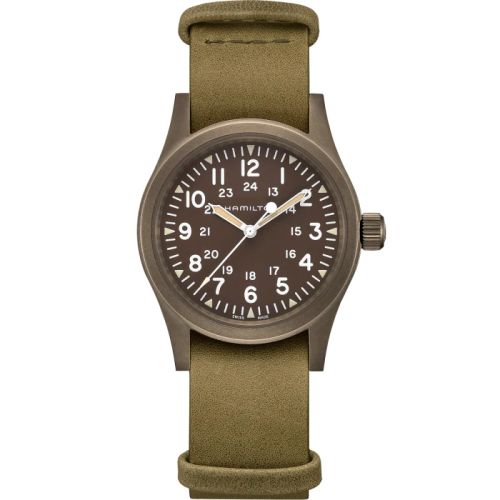 Hamilton Khaki Field H69449861 Brown 38.00 mm Handwound