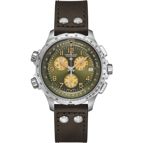 Hamilton Khaki Aviation H77932560 Green 46.00 mm Quartz
