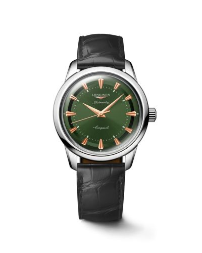 Longines Conquest Heritage L1.649.4.02.2 Green 38.00 mm Automatic