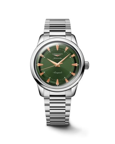 Longines Conquest Heritage L1.649.4.02.6 Green 38.00 mm Automatic