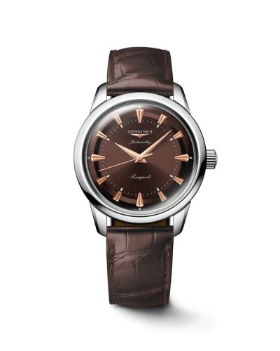 Longines Conquest Heritage L1.649.4.62.2 Brown 40.00 mm Automatic