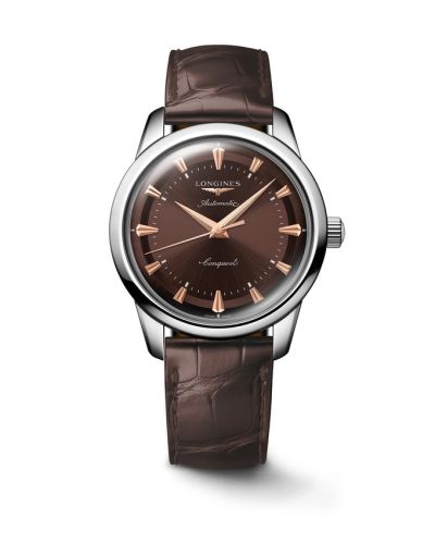 Longines Conquest Heritage L1.650.4.62.2 Brown 40.00 mm Automatic