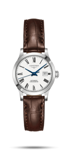 Longines Record L2.321.4.11.2 White 30.00 mm Automatic