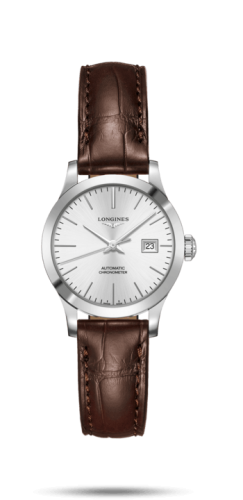 Longines Record L2.321.4.72.2 Silver 30.00 mm Automatic