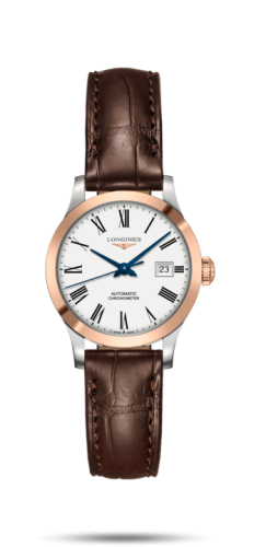 Longines Record L2.321.5.11.2 White 30.00 mm Automatic
