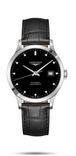 Longines Record L2.820.4.57.2 Black 38.50 mm Automatic