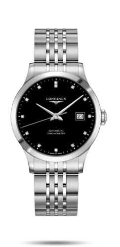 Longines Record L2.820.4.57.6 Black 38.50 mm Automatic