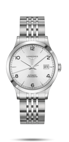 Longines Record L2.820.4.76.6 Silver 38.50 mm Automatic
