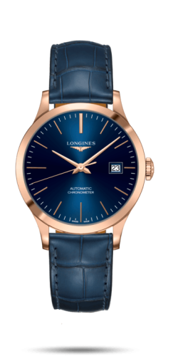 Longines Record L2.820.8.92.2 Blue 38.50 mm Automatic