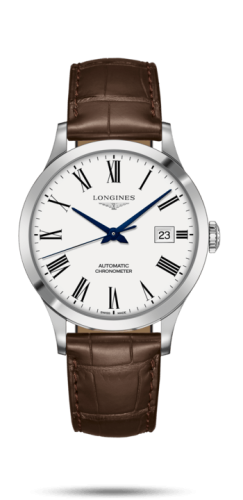 Longines Record L2.821.4.11.2 White 40.00 mm Automatic