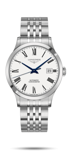 Longines Record L2.821.4.11.6 White 40.00 mm Automatic