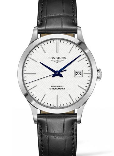 Longines Record L2.821.4.19.2 Silver 40.00 mm Automatic