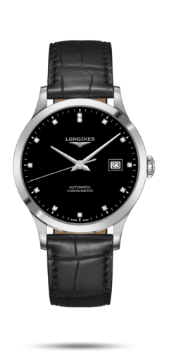 Longines Record L2.821.4.57.2 Black 40.00 mm Automatic