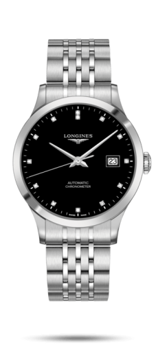 Longines Record L2.821.4.57.6 Black 40.00 mm Automatic