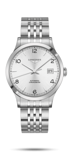 Longines Record L2.821.4.76.6 Silver 40.00 mm Automatic