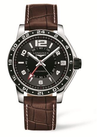 Longines Admiral L3.668.4.56.3 Black 42.00 mm Automatic