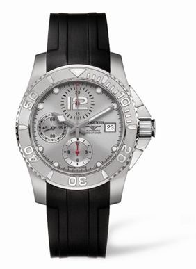Longines HydroConquest L3.673.4.76.2 Silver 41.00 mm Automatic