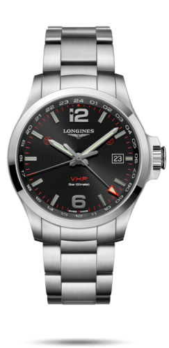 Longines Conquest V.H.P. L3.728.4.56.6 Black 43.00 mm Quartz